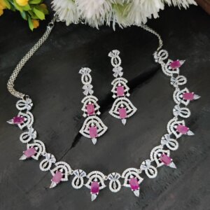 American Diamond Necklace Set